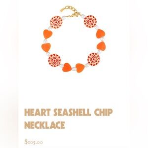 Logan Tay Orange Shell Necklace